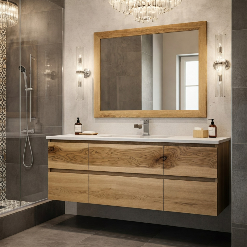 Timeless Appeal of Wood Bathroom Vanities